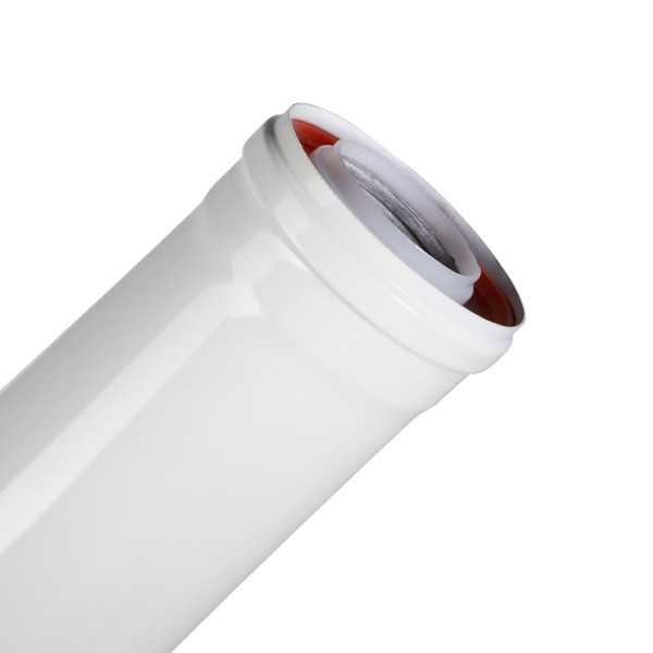 Элемент дымохода DN60/100 труба коаксиальная раструб. 1000 мм Royal Thermo (RTF05.040)