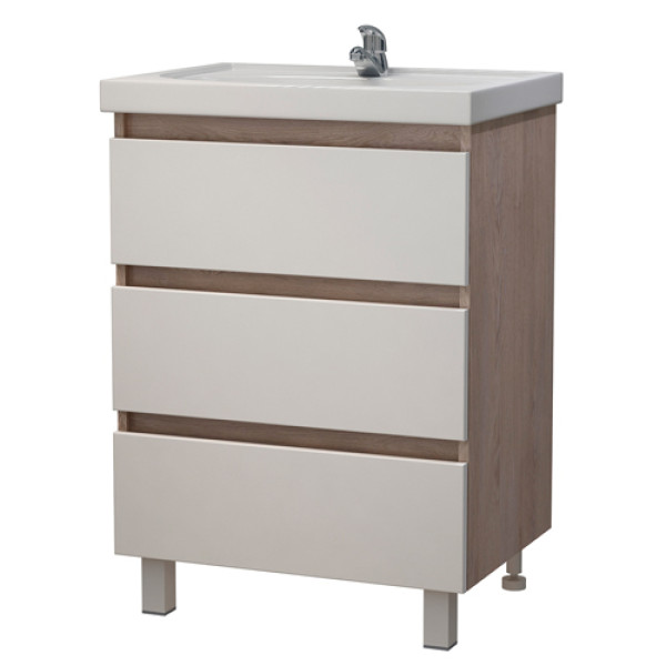 Тумба напольная Melodia Модерн 60 (Фостер 60) DB3 56,5x80 белая/дуб Бардолино (MFR79613WB) Тумба напольная Melodia Модерн 60 (Фостер 60) DB3 56,5x80 белая/дуб Бардолино (MFR79613WB)