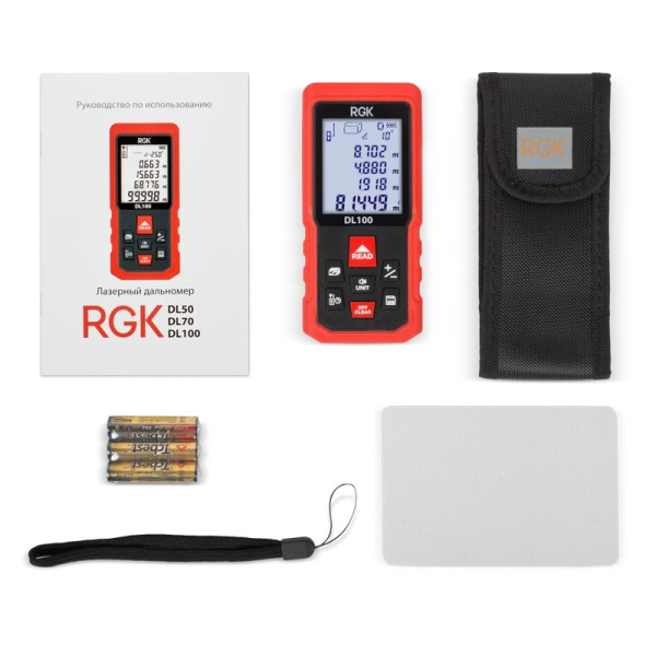 Дальномер лазерный RGK DL100 (4610011875076) Дальномер лазерный RGK DL100 (4610011875076)