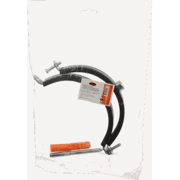Хомут со штоком и дюбелем 2 1/2" (72-78 мм.) с резиновым уплотнением TeRma (с гайкой M10) (24261)