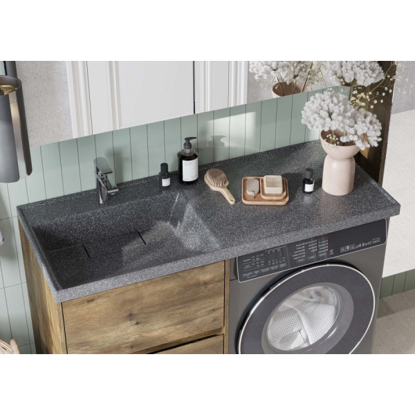Раковина над стиральной машиной Aquaton Лондри 100x50x16,2 L черный (1.A728.4.3KL.H21.L) Раковина над стиральной машиной Aquaton Лондри 100x50x16,2 L черный (1.A728.4.3KL.H21.L)