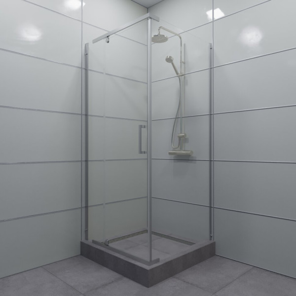 Душевой уголок Triton Терра 90x90 стекло прозрачное, профиль хром (DK281)