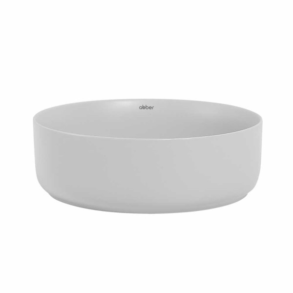Раковина накладная Abber Bequem светло-серая матовая (AC2108MLG)
