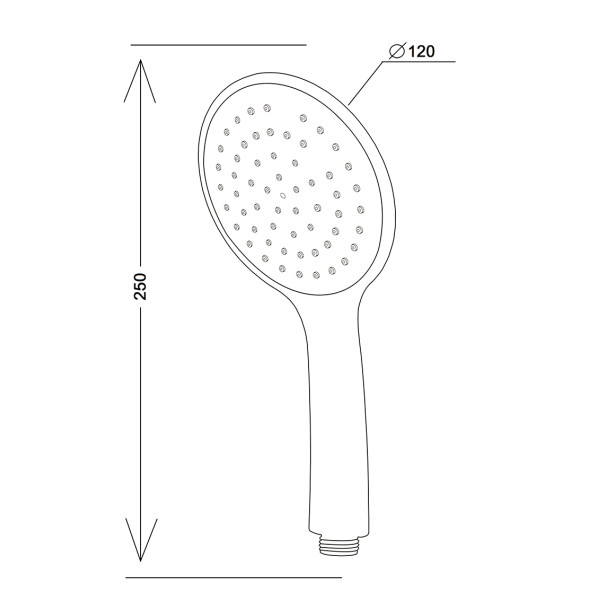 Душевая лейка Esko хром (SCU851)