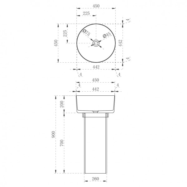 Раковина отдельностоящая Abber Kristall 45x45x90 синий (AT2702Saphir) Раковина отдельностоящая Abber Kristall 45x45x90 синий (AT2702Saphir)
