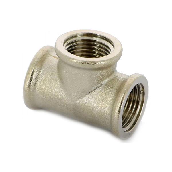 Тройник переходной 1"х3/4"х1" Uni-Fitt (никель) 615N4340