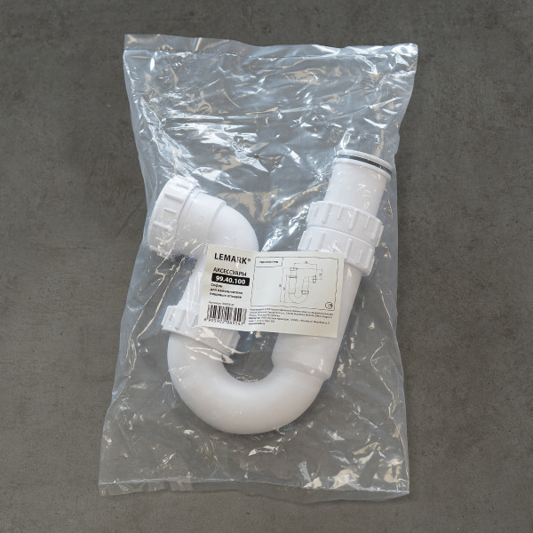 Сифон для измельчителей Lemark Don белый (9940100)