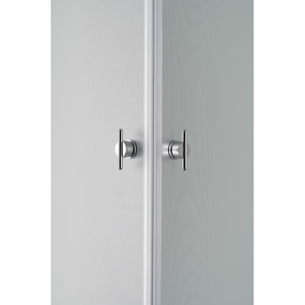 Душевая кабина Loranto 80x100x215 стекло матовое, профиль сатин (CS-5180-13R F)