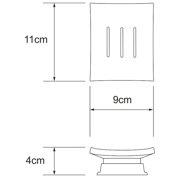 Мыльница WasserKRAFT Exter Бронзовый (K-5529)