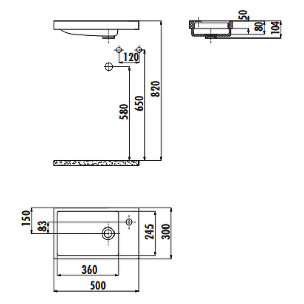 Раковина мебельная Creavit Elmas 50x30 L белая (TP026-00CB00E-0000) Раковина мебельная Creavit Elmas 50x30 L белая (TP026-00CB00E-0000)