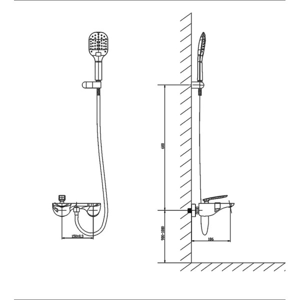 Смеситель для ванны и душа Timo Helmi хром, лейка душевая 1 режим, шланг для душа, держатель (4014/00-16Y) Смеситель для ванны и душа Timo Helmi хром, лейка душевая 1 режим, шланг для душа, держатель (4014/00-16Y)
