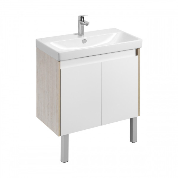 Тумба подвесная Aquaton Сканди 768x427x591 белый, дуб верона (1.A282.9.01S.DB2.0)