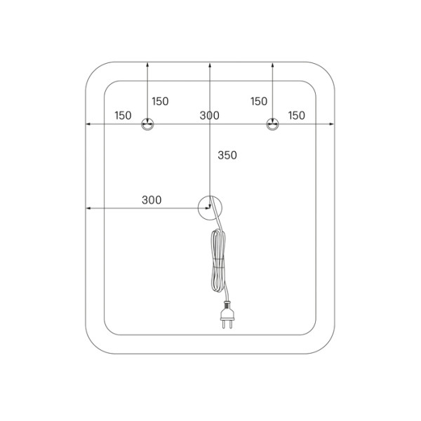 Зеркало с подсветкой Iddis Esper 70x60 (ESP6000i98)