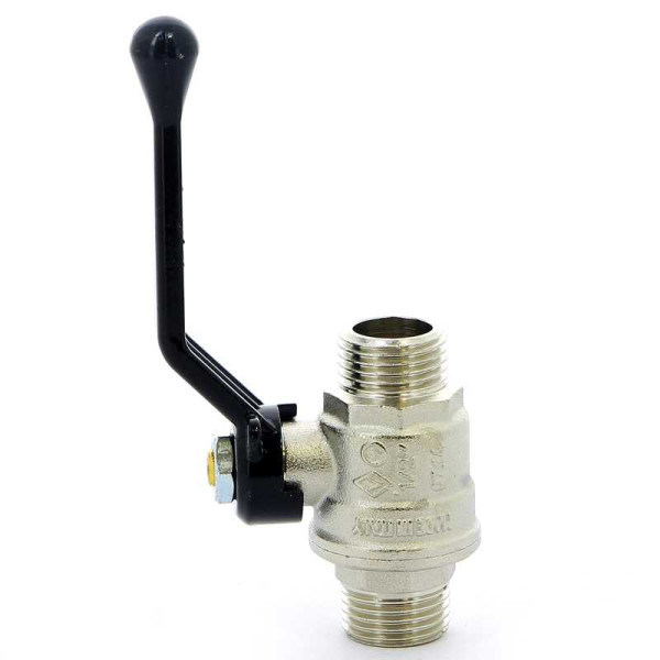 Кран Bugatti 1/2" НН шаровый Oregon 325 (черная ручка) (03250020)