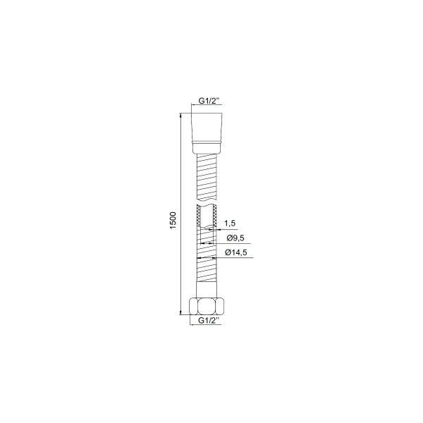 Шланг для душа Iddis Optima Home 200 см хром (A50611 2.0) Шланг для душа Iddis Optima Home 200 см хром (A50611 2.0)