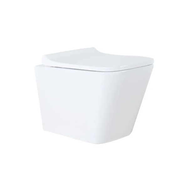 Унитаз подвесной Teramo безободковый с сидением микролифт 490x340x350 (AZ-0052)