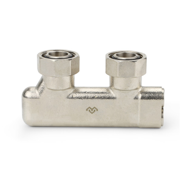 Фитинг двойной угловой перекрестный Varmega 3/4"(18)ЕКх3/4"(18)ЕК (VM13901)