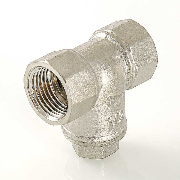 Фильтр прямой 3/4" ВВ мини 300 мкр. Valtec никель (VT.385.N.05)