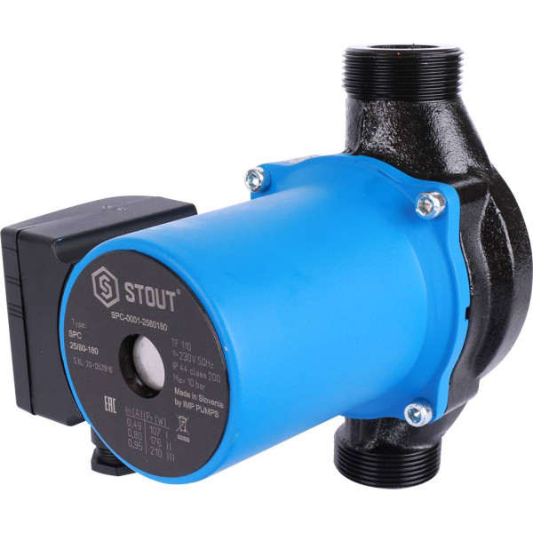 Насос циркуляционный Stout 25/80-180 (SPC-0010-2580180) Насос циркуляционный Stout 25/80-180 (SPC-0010-2580180)