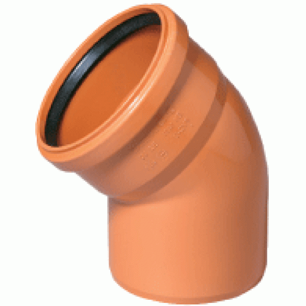 Отвод Ostendorf KGB DN 125х45° для наружной канализации (221220)