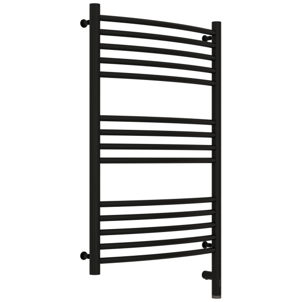 Полотенцесушитель электрический Сунержа Богема 3.0 выгнутая 800x500 провод справа матовый чёрный (31-5803-8050)