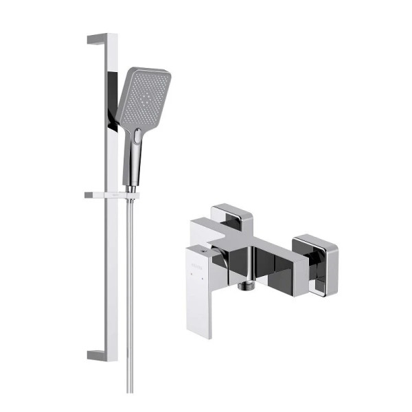 Смеситель для душа Aquatek Либра Set 2 в 1 с душевым гарнитуром (AQ1660CR+AQ2019CR) (AQ1632CR)