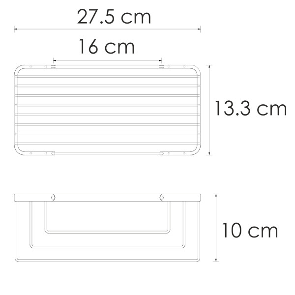 Полка WasserKRAFT сталь оружейная (K-711GM)