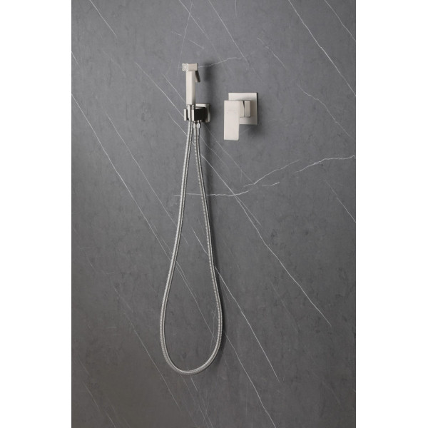 Смеситель с гигиеническим душем Abber Daheim сатин (AF8225SP)