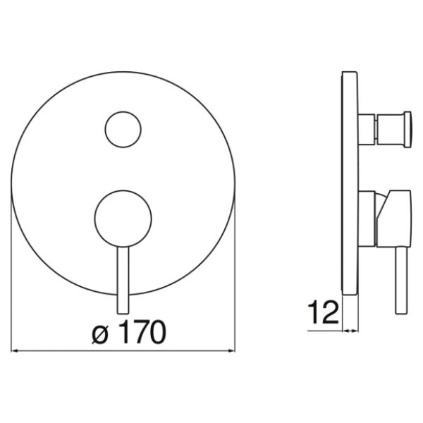 Смеситель для ванны и душа Nobili Live черный (LV00100/EBM) Смеситель для ванны и душа Nobili Live черный (LV00100/EBM)