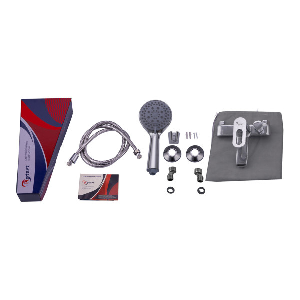 Смеситель для ванны и душа Plstart с душевым комплектом хром (PD32083) Смеситель для ванны и душа Plstart с душевым комплектом хром (PD32083)