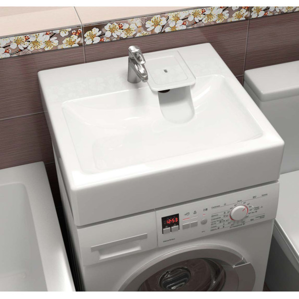 Раковина на стиральную машину Bergg Стайл 59,5х49 (V050D001) Раковина на стиральную машину Bergg Стайл 59,5х49 (V050D001)