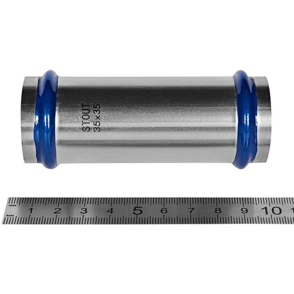 Муфта надвижная 35 Stout SSS-2019 ВПр (нерж.ст., пресс) SSS-2019-000035