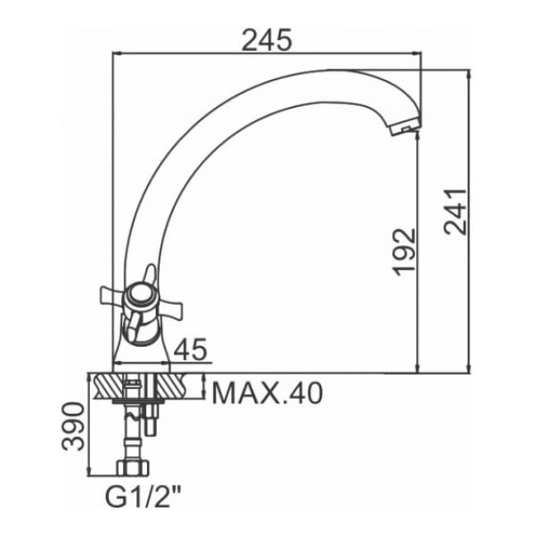 Смеситель для кухни Ledeme (L5911) Смеситель для кухни Ledeme (L5911)