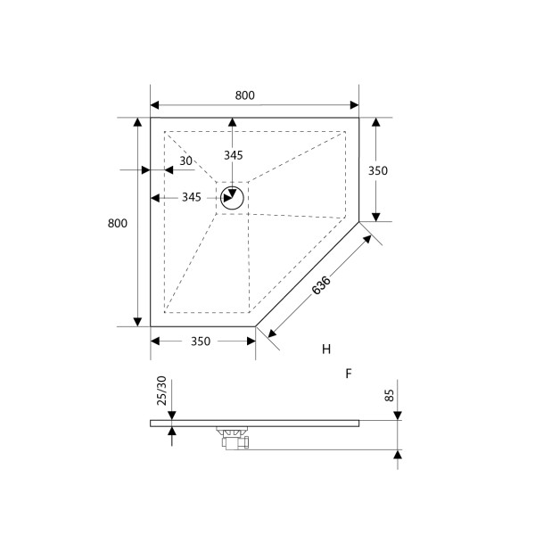 Душевой поддон RGW ST/T-W 80x80 белый (16155088-01) Душевой поддон RGW ST/T-W 80x80 белый (16155088-01)