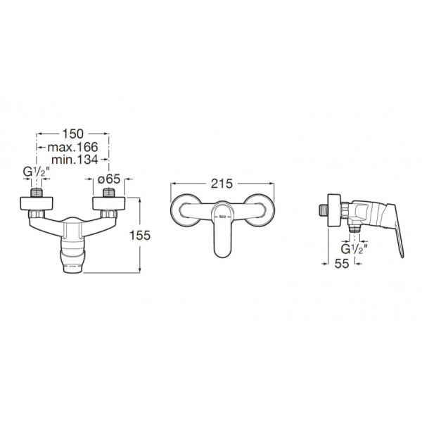 Смеситель для душа Roca Alfa хром (7.5A2D.2.5C0.M)