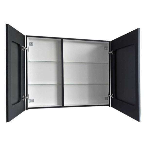 Шкаф зеркальный Континент Mirror Box black Led 1000х800 (МВК051) Шкаф зеркальный Континент Mirror Box black Led 1000х800 (МВК051)
