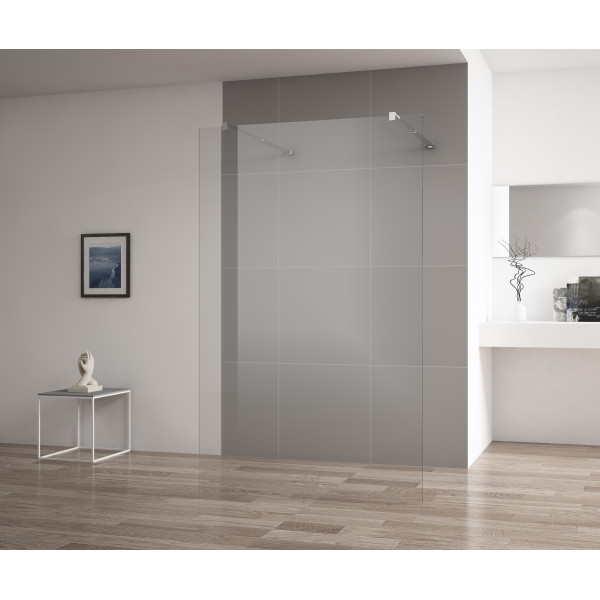 Душевая перегородка Cezares Liberta 115x195 стекло прозрачное, профиль хром (LIBERTA-L-2-115-C-Cr)