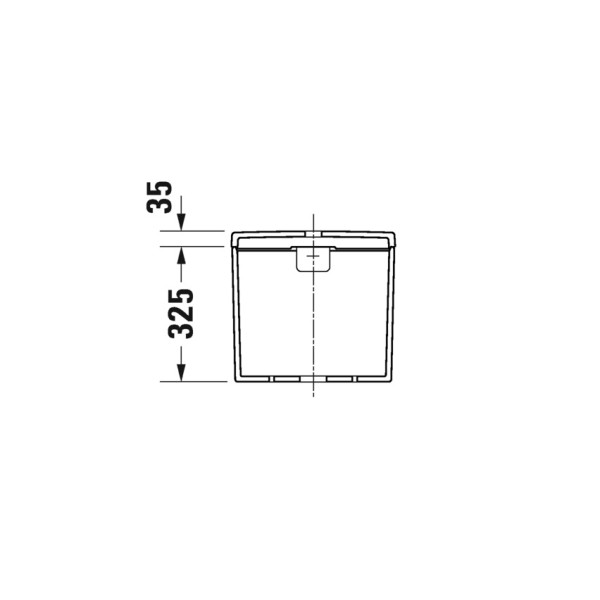 Бачок для унитаза Duravit D-NEO 6/3 L,кнопка хром (0944100005)