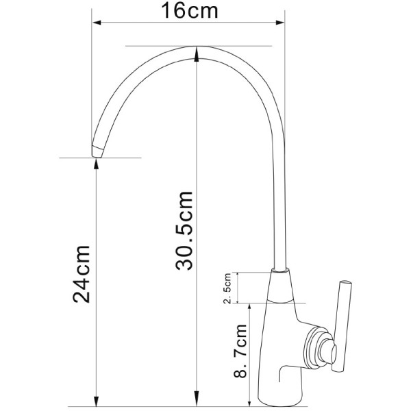 Кран для питьевой воды Melodia della vita Bachata оружейная сталь (MDV30701gn) Кран для питьевой воды Melodia della vita Bachata оружейная сталь (MDV30701gn)