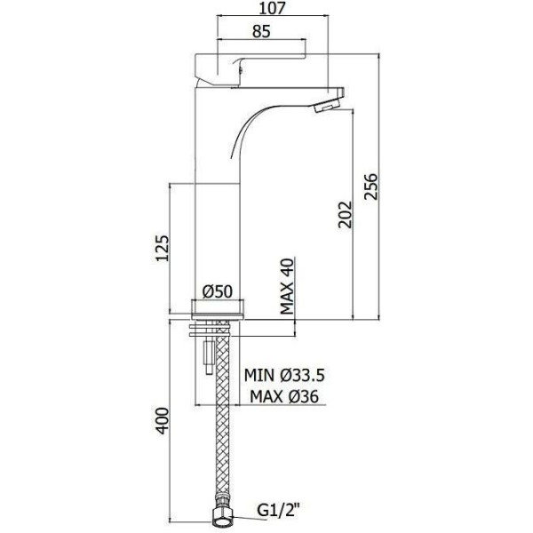 Смеситель для раковины Paffoni Red хром (RED071CR120)