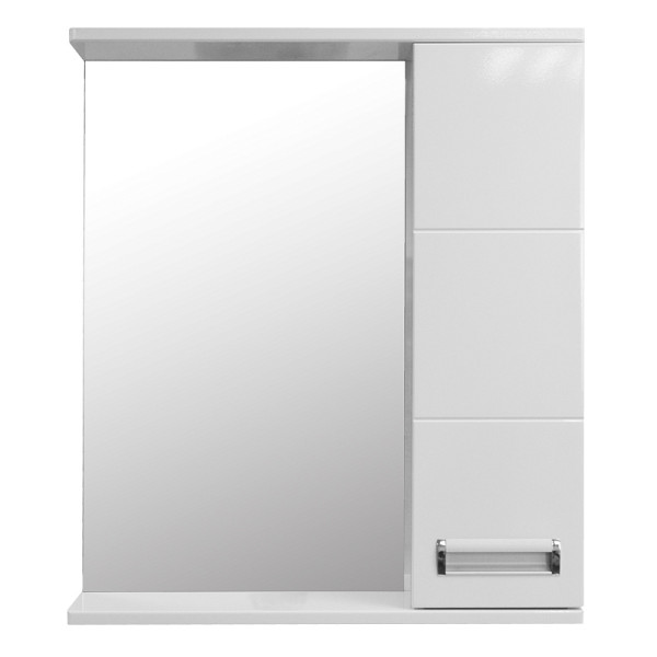 Шкаф зеркальный Loranto Дина 60 60х70х14 правосторонний белый (CS0049718)