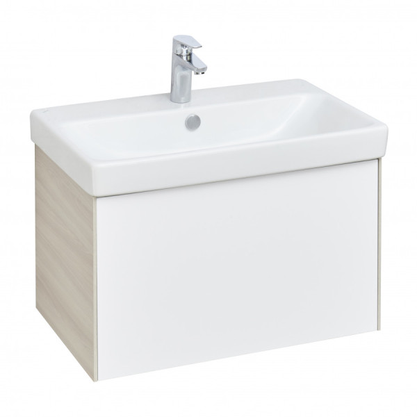 Тумба подвесная Aquaton Асти 682x427x400 белый, ясень шимо (1.A263.0.01A.XD7.0)