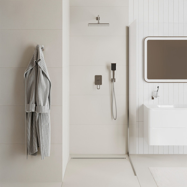 Лоток душевой 800 мм сифон 360 комбинированный затвор перфорированная решетка хром Iddis (975B8SB20DZ)