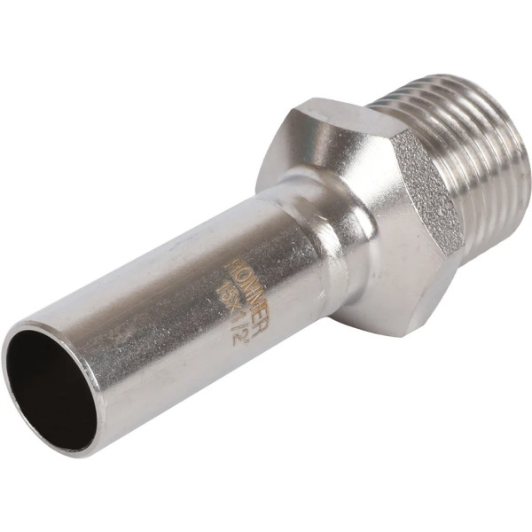 Вставка резьбовая 15х1/2"Н Rommer из нержавеющей стали (пресс) (RSS-0024-001512) Вставка резьбовая 15х1/2"Н Rommer из нержавеющей стали (пресс) (RSS-0024-001512)