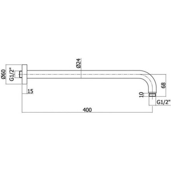 Настенный держатель Paffoni Lusso золотой (ZSOF034HG)