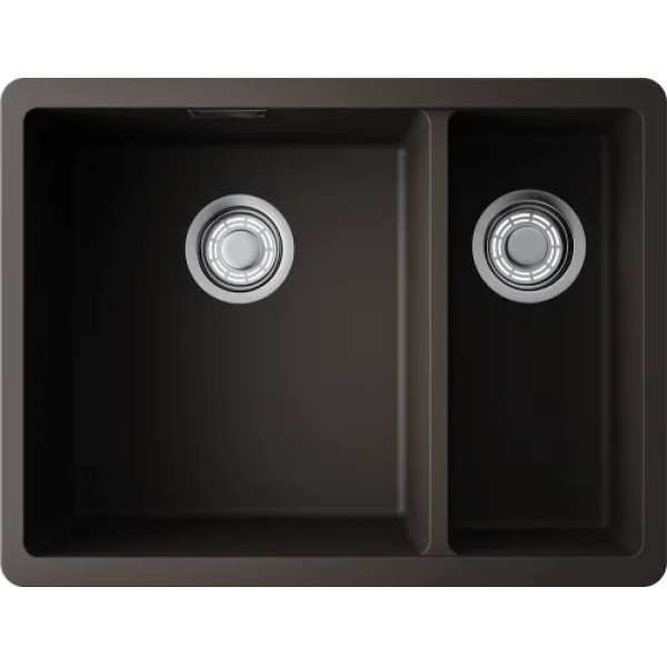 Мойки врезные Omoikiri Kata 55-2-U-ES 42x55 artgranit/espresso (4997500)