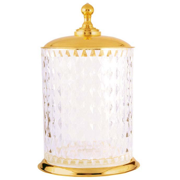 Ведро для мусора Boheme Imperiale 30,5x21x21 золото (10424) Ведро для мусора Boheme Imperiale 30,5x21x21 золото (10424)