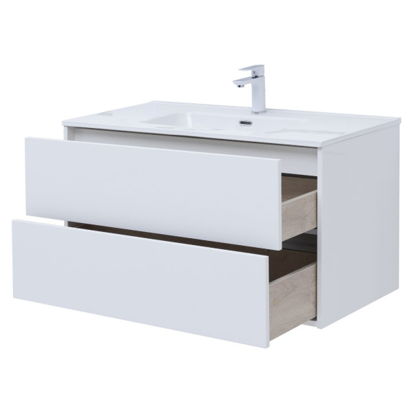 Тумба подвесная Aquanet Lino 100 (Flat) белый глянец (287544) Тумба подвесная Aquanet Lino 100 (Flat) белый глянец (287544)