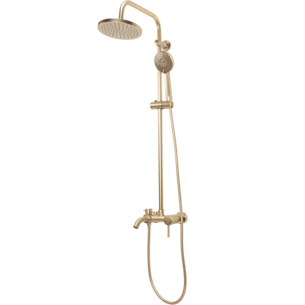 Душевая система с изливом Rea Luis Gold mat (REA-P7051)