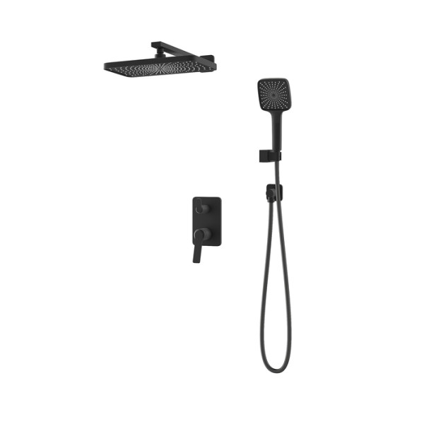Душевая система Iddis Parker с тропическим и ручным душем матовый черный (PARBL02i67)